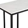 Addy 52 1/4" Wide Stone and Black Iron Console Table in scene