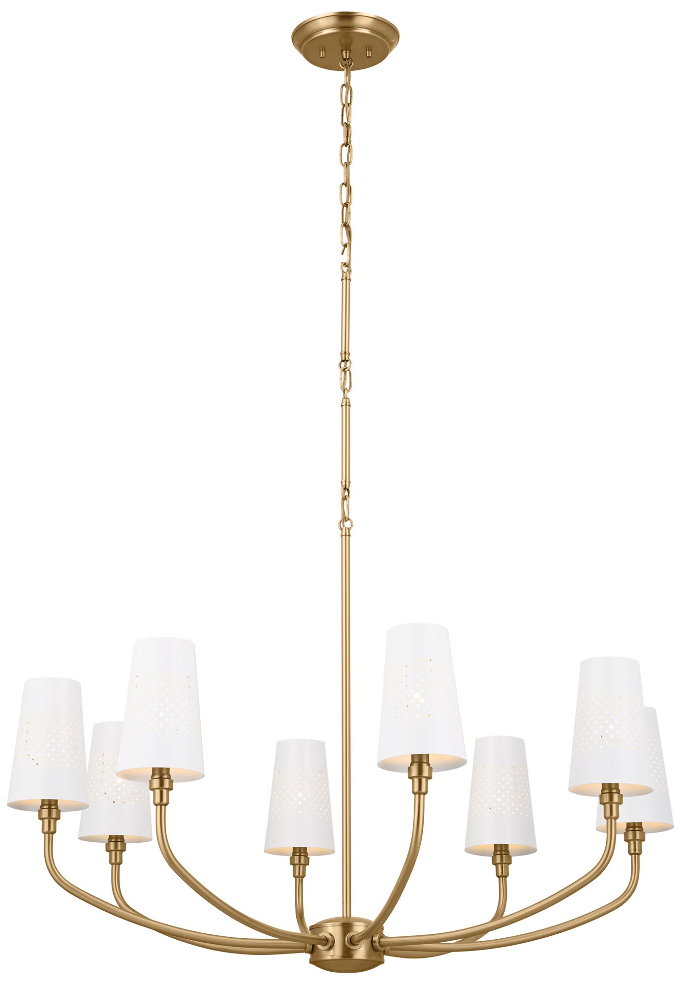 Adeena 36.5 Inch 8 Light Chandelier