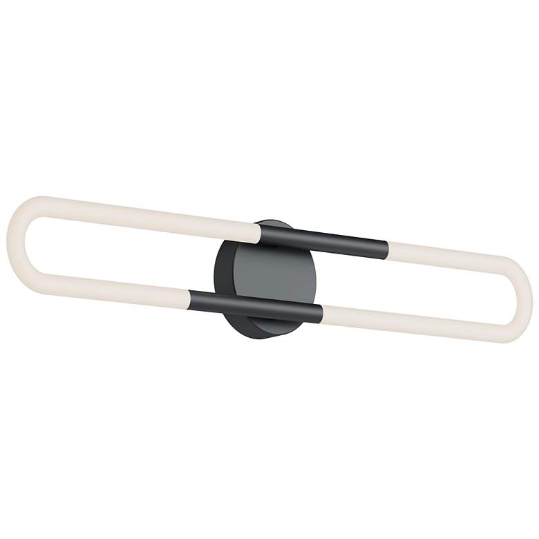 Image 1 Adel 24" Wide Black LED Vanity Light
