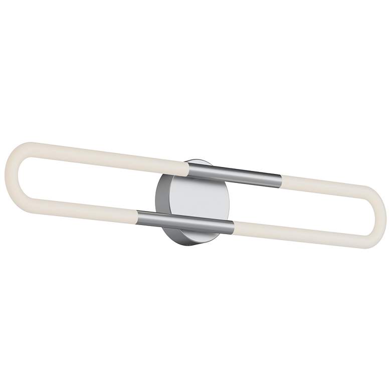 Image 1 Adel 24" Wide Satin Nickel LED Vanity Light