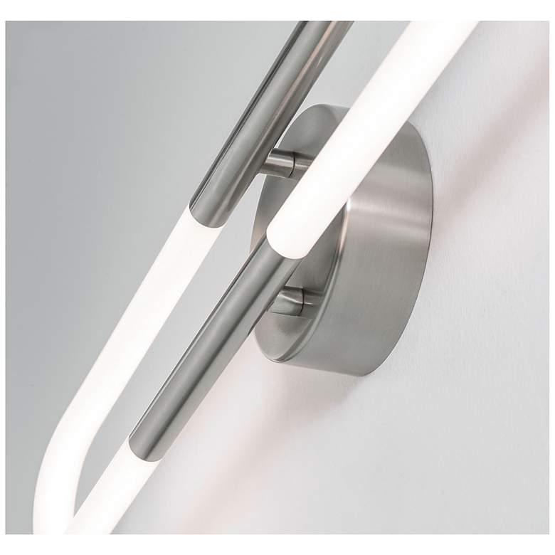Image 2 Adel 24" Wide Satin Nickel LED Vanity Light more views