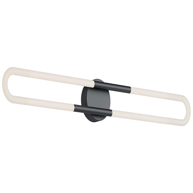 Image 1 Adel 36" Wide Black LED Vanity Light