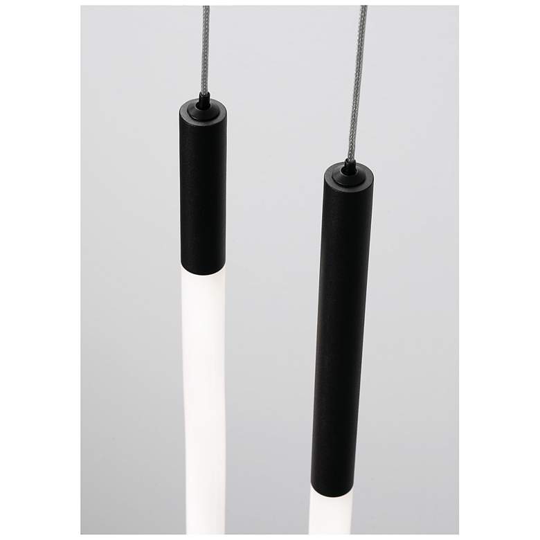Image 3 Adel 4" Wide Black LED Pendant more views
