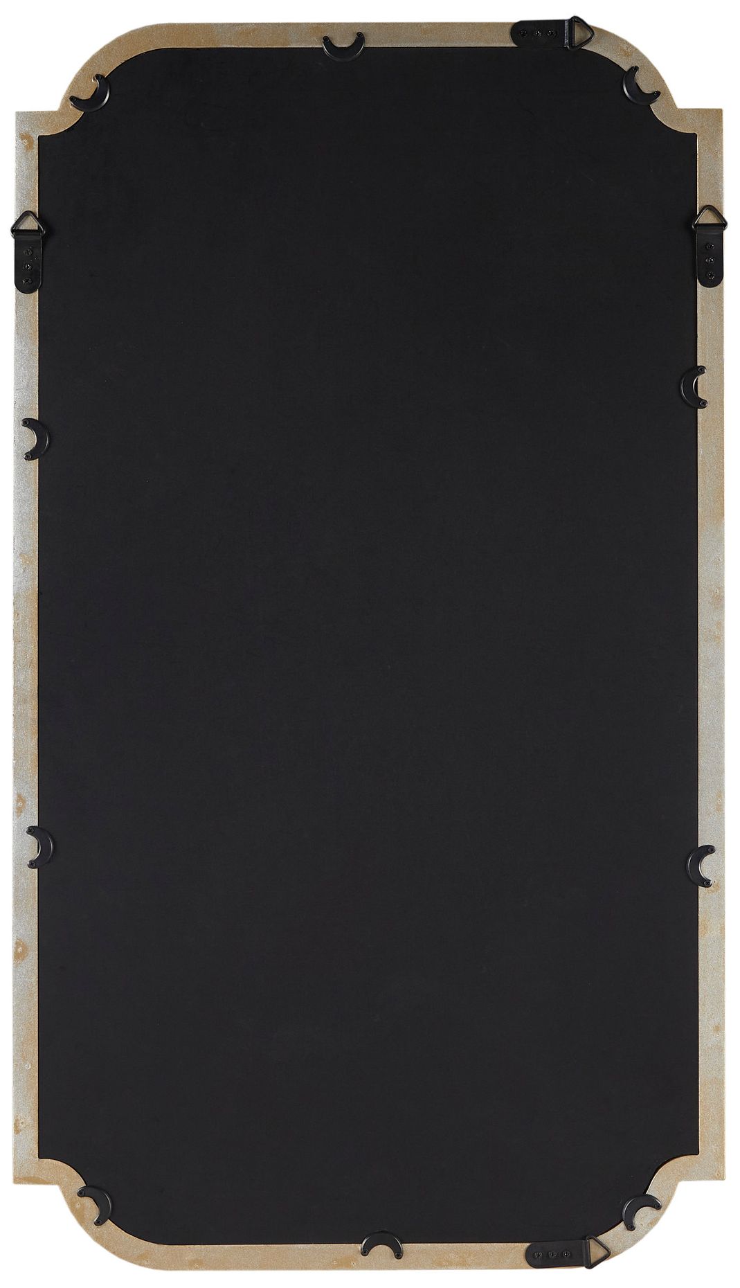 Adelaide Metallic Gold 21 1/4" x 38" Rectangular Wall Mirror in scene