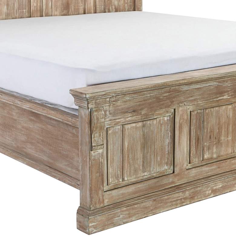 Image 3 Adelaide Natural Mango Wood Queen Bed more views