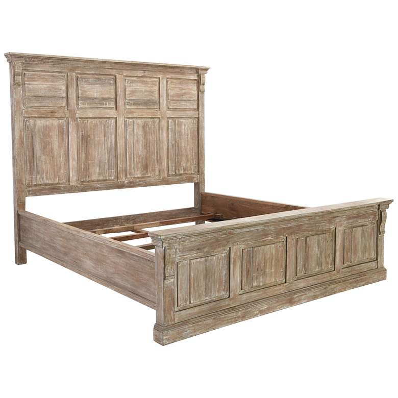 Image 4 Adelaide Natural Mango Wood Queen Bed more views