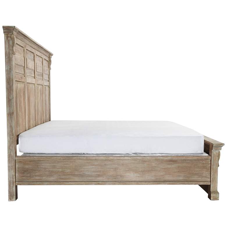 Image 7 Adelaide Natural Mango Wood Queen Bed more views