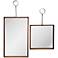 Adele Bronze and Copper Metal Wall Mirrors Set of 2