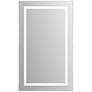 Adele Clear Glass 24" x 40" Rectangular LED Wall Mirror