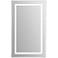 Adele Clear Glass 24" x 40" Rectangular LED Wall Mirror