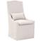 Adele Outdoor Slipcover Dining Chair, Performance Blanca, Gray Teak