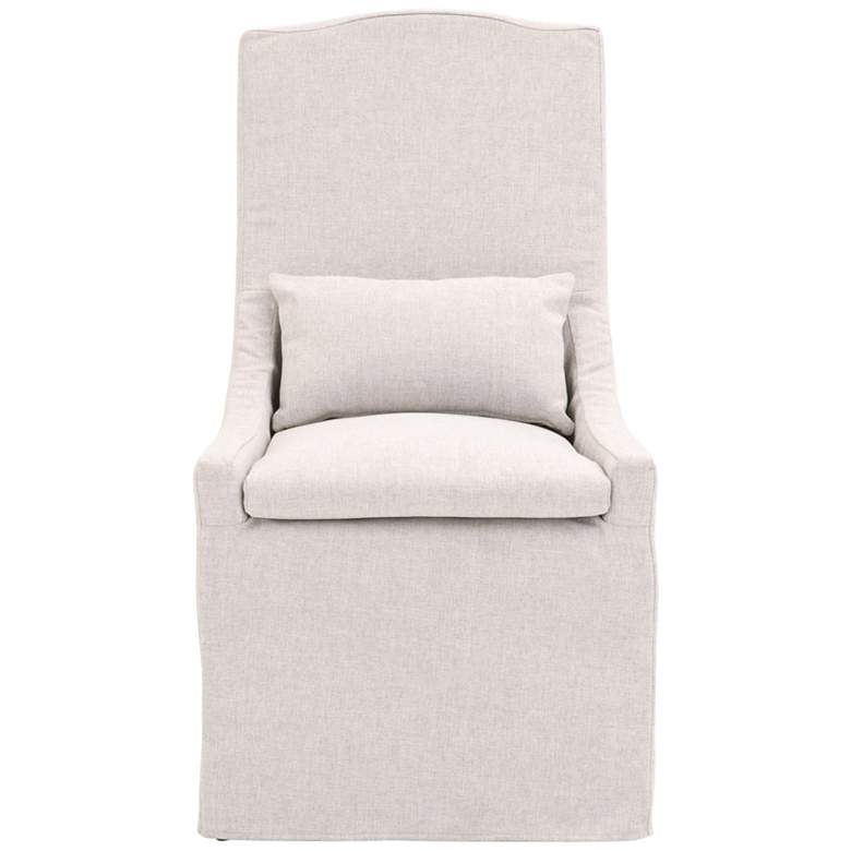 Image 2 Adele Outdoor Slipcover Dining Chair, Performance Blanca, Gray Teak more views