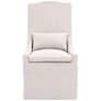 2_Adele Outdoor Slipcover Dining Chair, Performance Blanca, Gray Teak more views