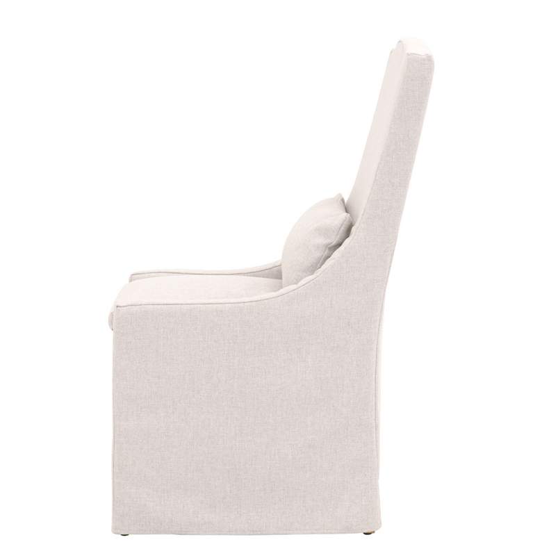 Image 3 Adele Outdoor Slipcover Dining Chair, Performance Blanca, Gray Teak more views
