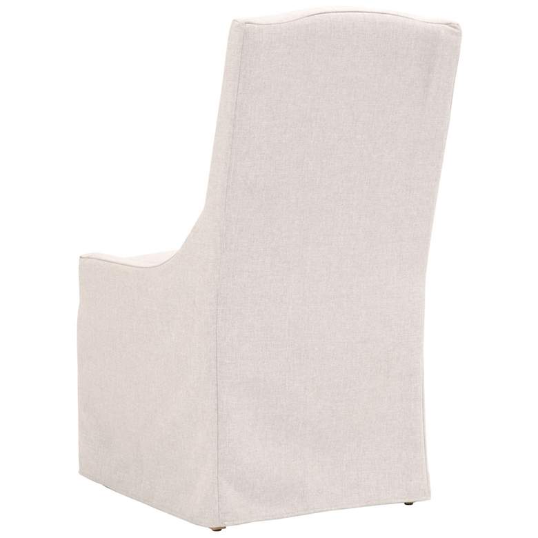 Image 4 Adele Outdoor Slipcover Dining Chair, Performance Blanca, Gray Teak more views