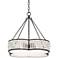 Adelia 22" Wide Bronze with Clear Beads Pendant Light