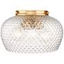 2_Adeline 14" Wide Modern Brushed Gold 3-Light Ceiling Light