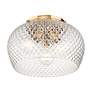 7_Adeline 14" Wide Modern Brushed Gold 3-Light Ceiling Light more views