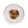 Adeline 14" Wide Modern Brushed Gold 3-Light Ceiling Light
