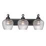 2_Adeline 26 1/4" Wide Matte Black 3-Light Vanity Bath Light more views