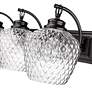 4_Adeline 26 1/4" Wide Matte Black 3-Light Vanity Bath Light more views