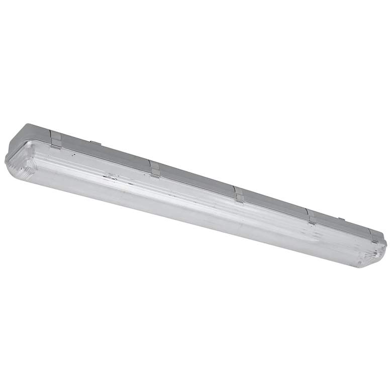 Image 1 Adeline 50" Wide Stainless Steel LED Outdoor Ceiling Light