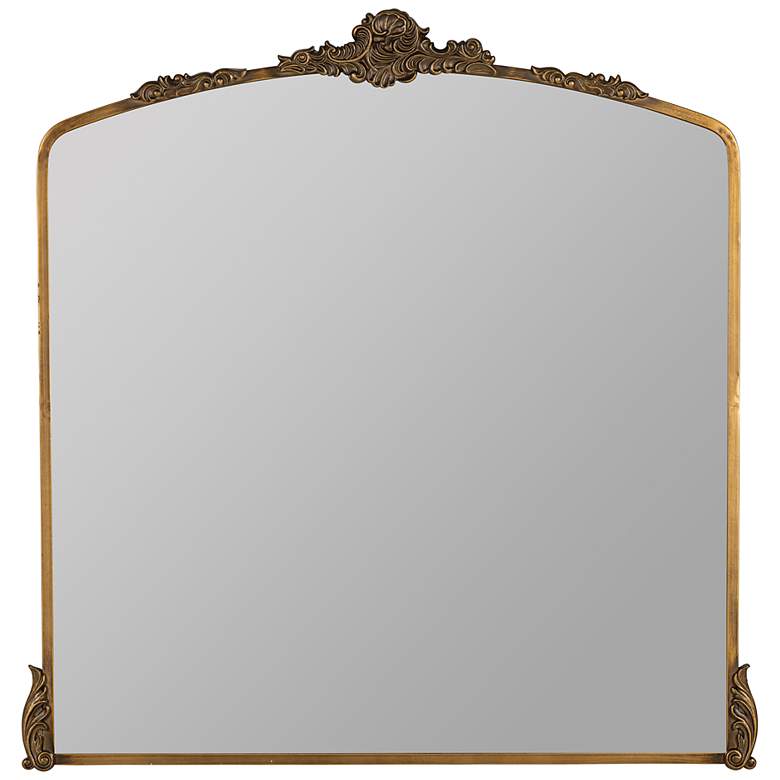 Image 2 Adeline Antique Gold 38 inch x 39 inch Ornate Wall Mirror