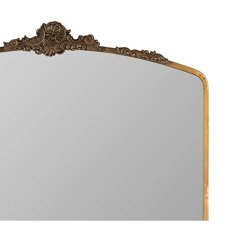Image 3 Adeline Antique Gold 38" x 39" Ornate Wall Mirror more views