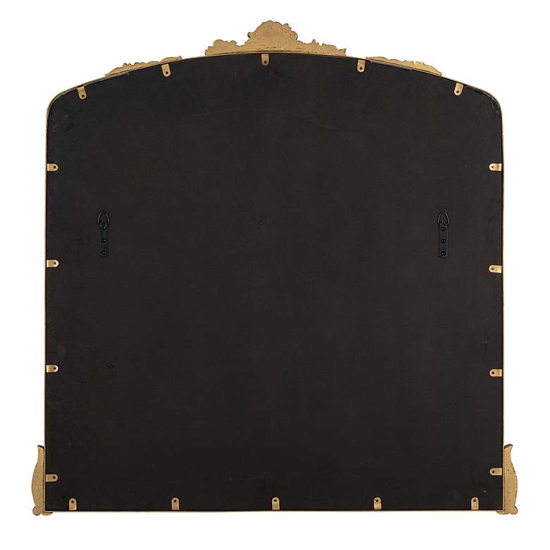 Image 6 Adeline Antique Gold 38" x 39" Ornate Wall Mirror more views