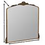 Adeline Antique Gold 38" x 39" Ornate Wall Mirror