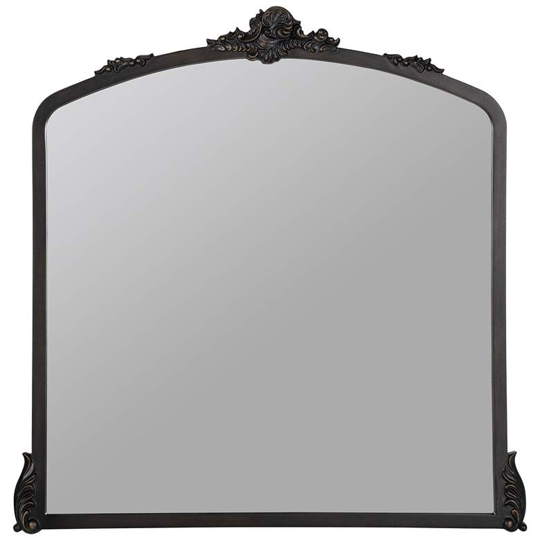 Image 1 Adeline Bronze 37 3/4" x 39" Ornate Wall Mirror