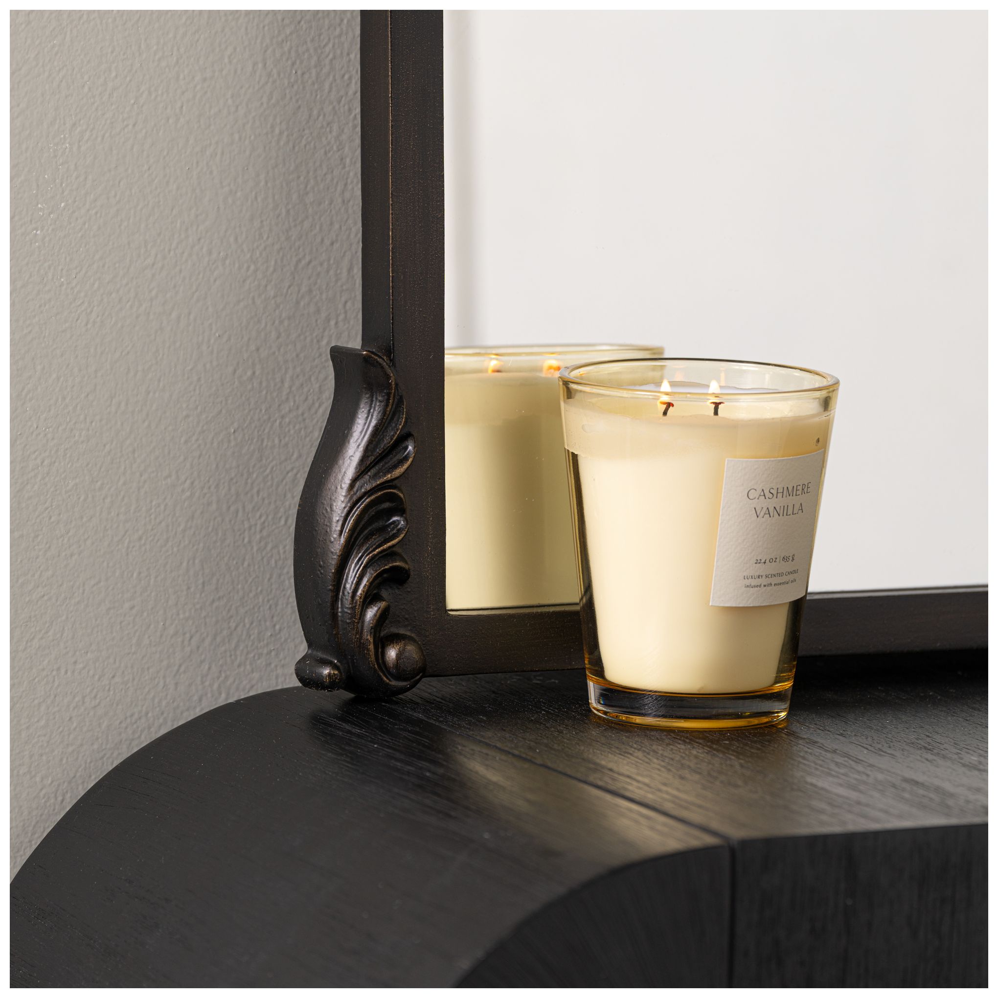 Adeline Bronze 37 3/4" x 39" Ornate Wall Mirror