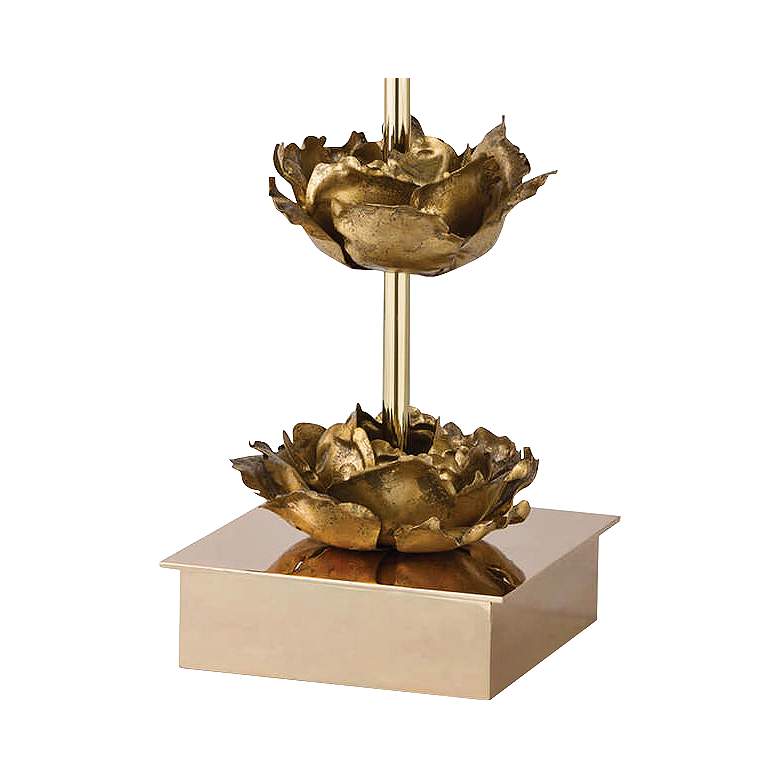 Image 3 Adeline Five Gold Flowers Bloom Metal Table Lamp by Regina Andrew Design more views