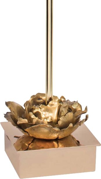 gold flower table lamp