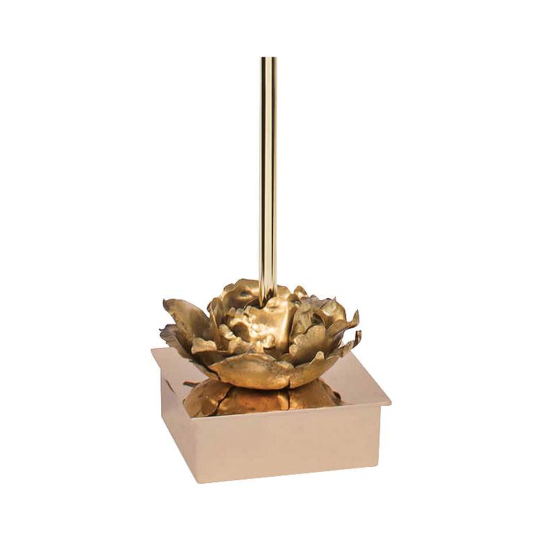 Image 3 Adeline Gold Flower Bloom Metal Table Lamp by Regina Andrew Design more views