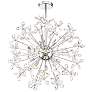 Adelle 24 1/2" Wide Chrome and Crystal 12-Light Chandelier