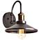 Adelph 8 1/2" High Vintage Steel Barn Wall Sconce