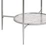 Adelrik 21" Wide Chrome and Glass 1-Shelf End Table