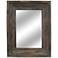 Aden Distressed Wood 26 1/2" x 34 1/2" Wall Mirror