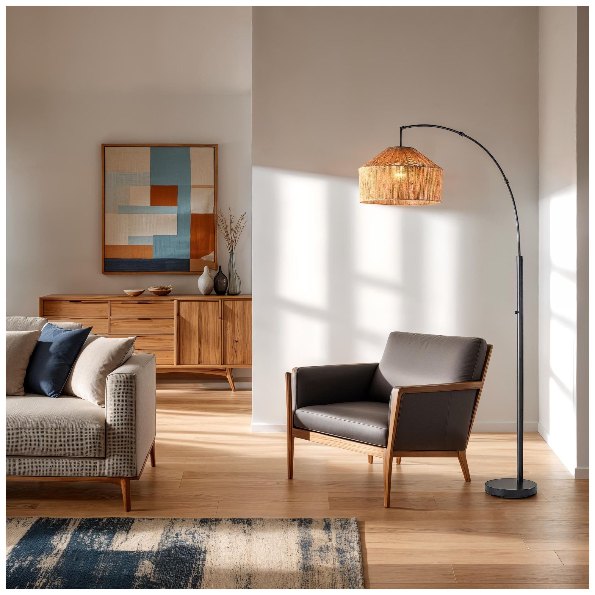 Image 3 Adesso Amalfi Arc Lamp - Black more views
