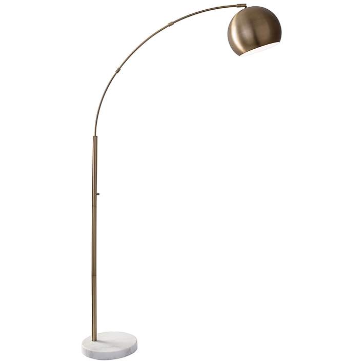 Brushed Brass Modern Arc Floor Lamp Brushed Brass Modern Arc Floor Lamp