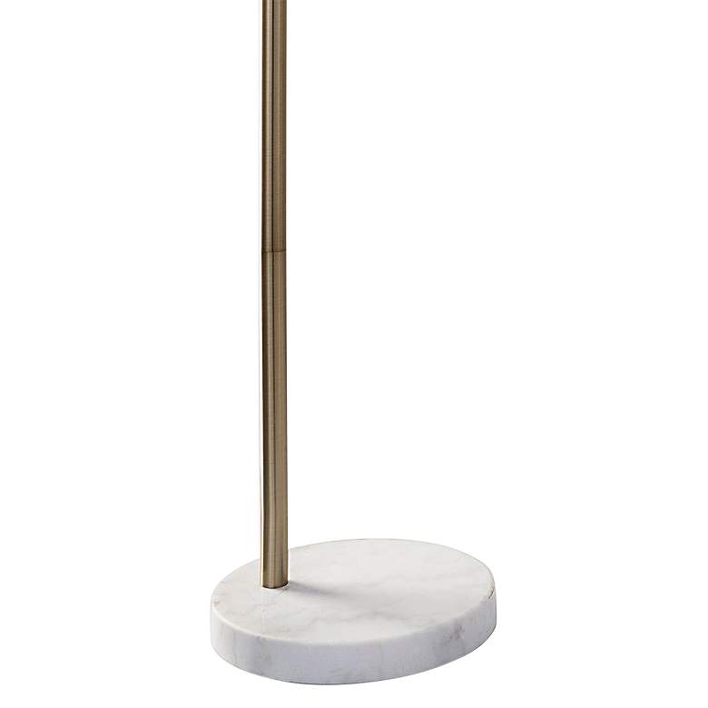 Image 4 Adesso Astoria 78" Antique Brass Metal Modern Arc Floor Lamp more views