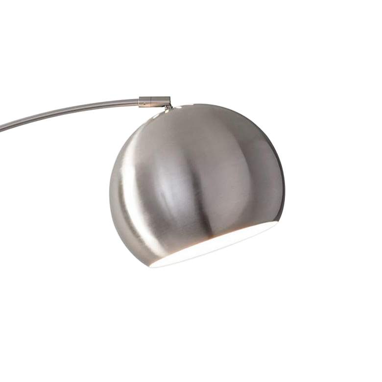 Image 2 Adesso Astoria 78" High Brushed Steel Metal Modern Arc Floor Lamp more views