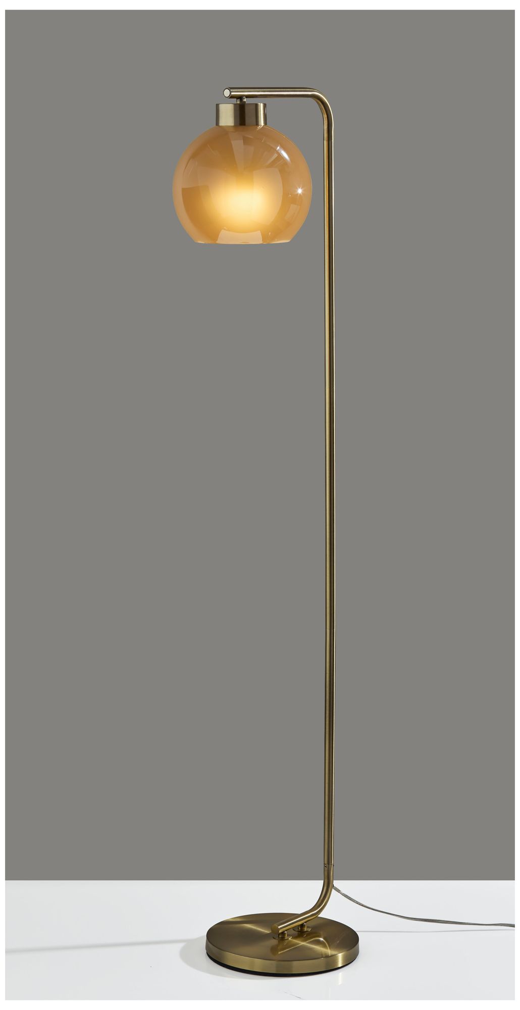 Image 3 Adesso Atticus Floor Lamp - Antique Brass more views
