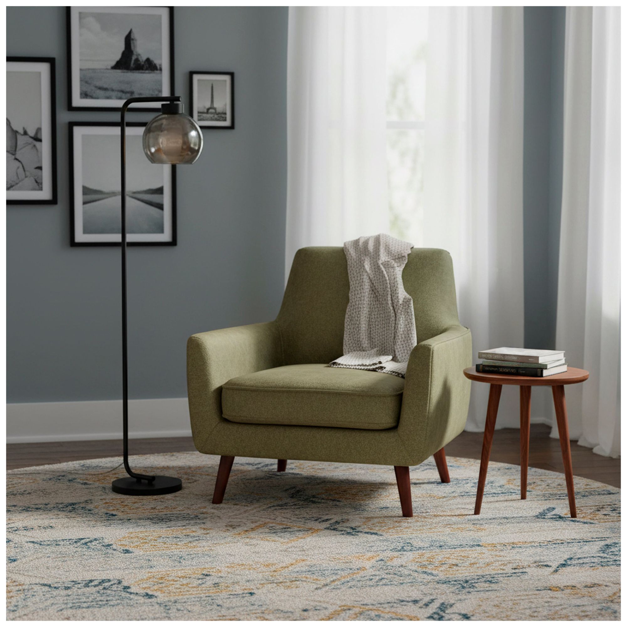 Thumbnail2 of Adesso Atticus Floor Lamp - Black more views