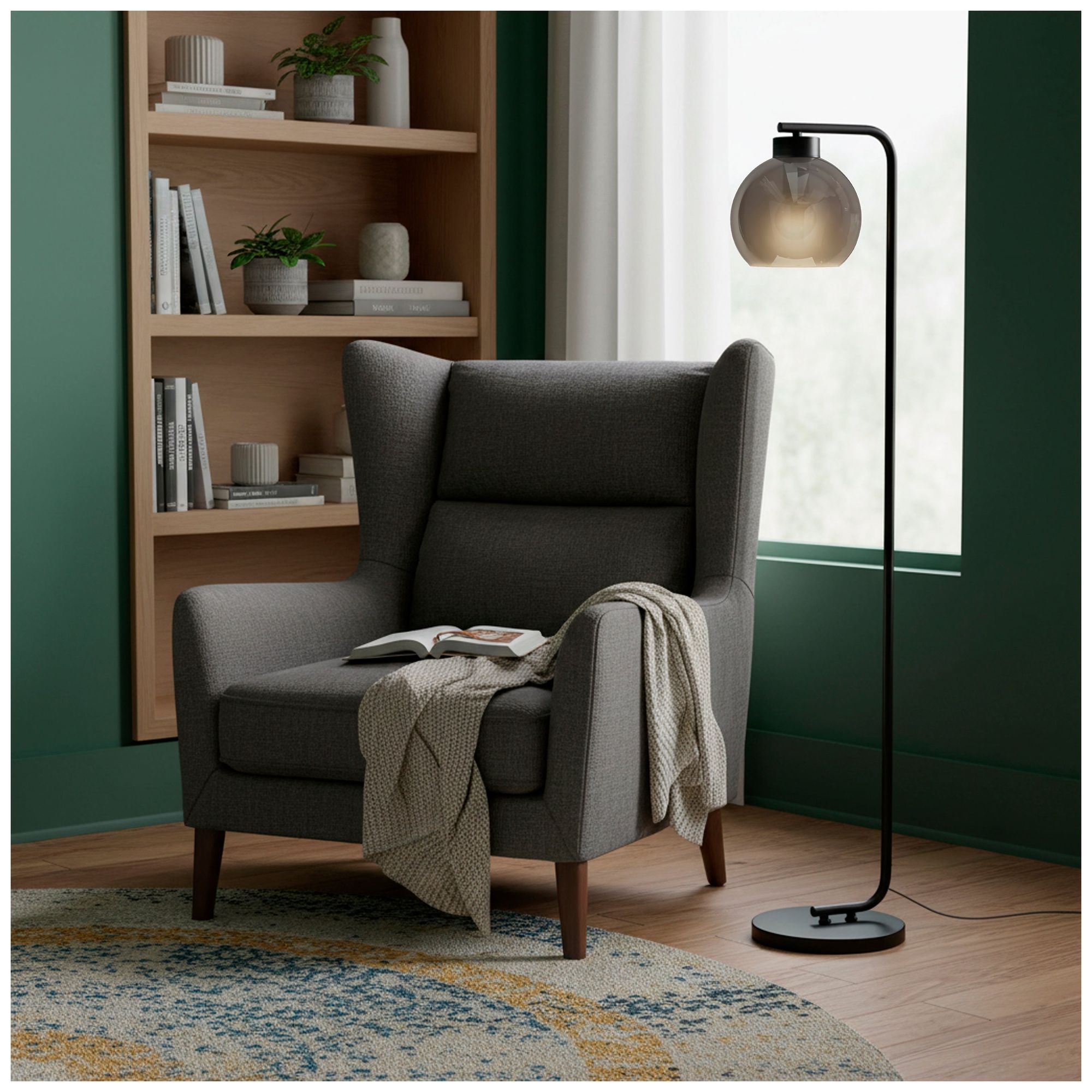 Thumbnail3 of Adesso Atticus Floor Lamp - Black more views
