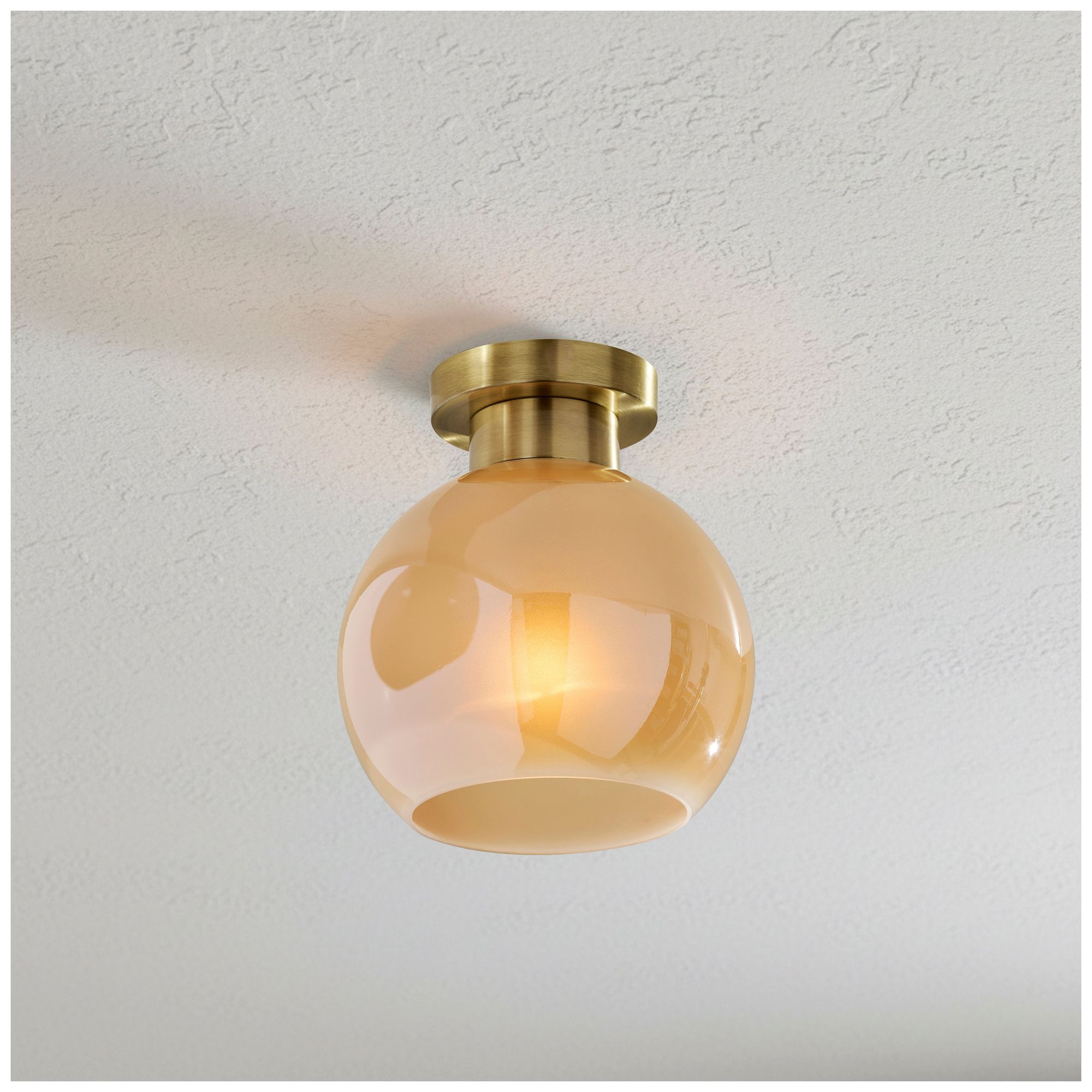 Image 4 Adesso Atticus Flush Mount - Antique Brass more views