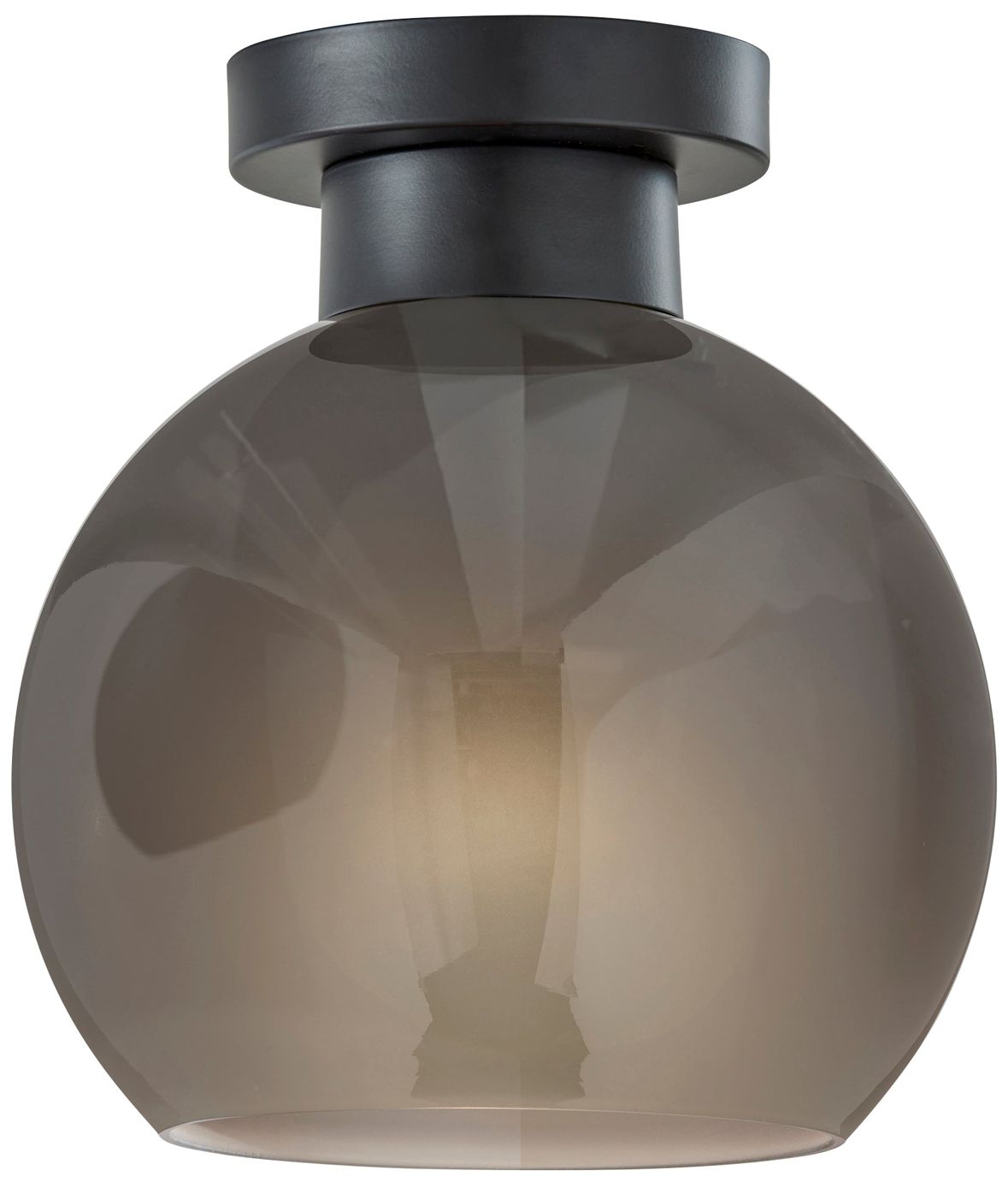 Adesso Atticus Flush Mount - Black