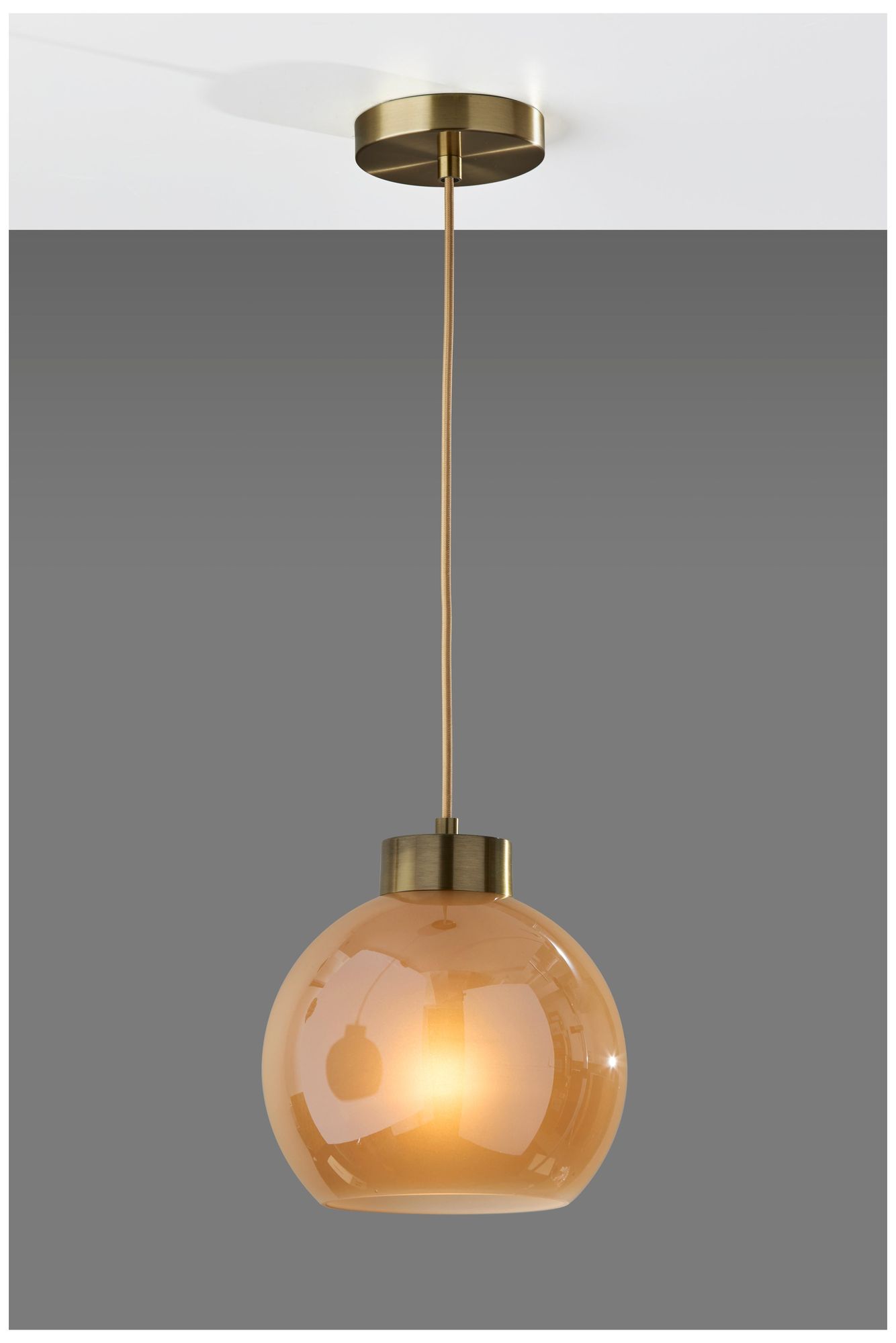 Image 3 Adesso Atticus Pendant - Antique Brass more views