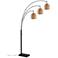 Adesso Bahama 82" High Dark Bronze Metal 3-Light Arc Floor Lamp